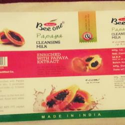 Plastic labels for beauty products 