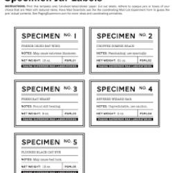 Specimen Labels Call 9810822688