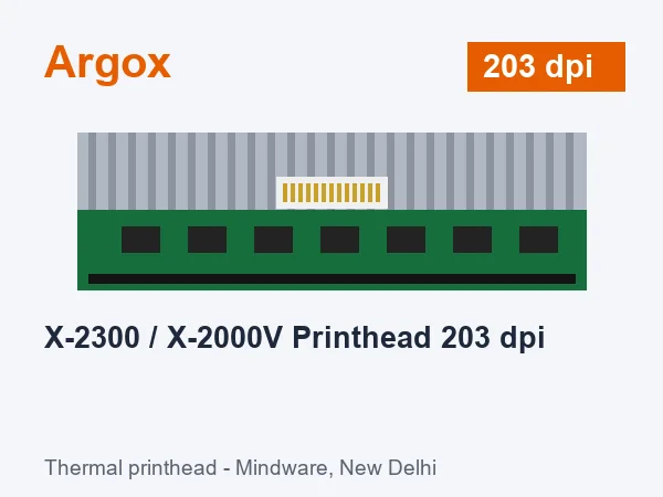 Argox X-2300 / X-2000V Printhead 203 dpi