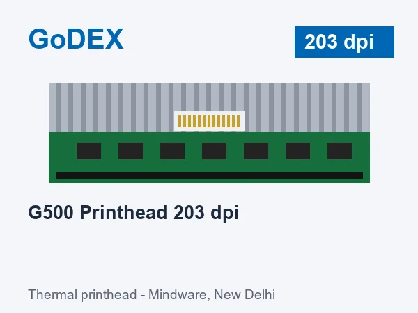 GoDEX G500 Printhead 203 dpi