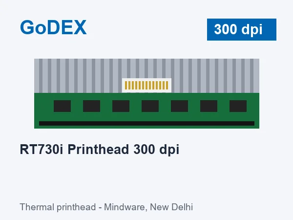 GoDEX RT730i Printhead 300 dpi