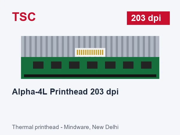 TSC Alpha-4L Printhead 203 dpi