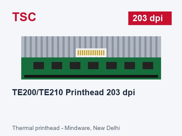 TSC TE200/TE210 Printhead 203 dpi