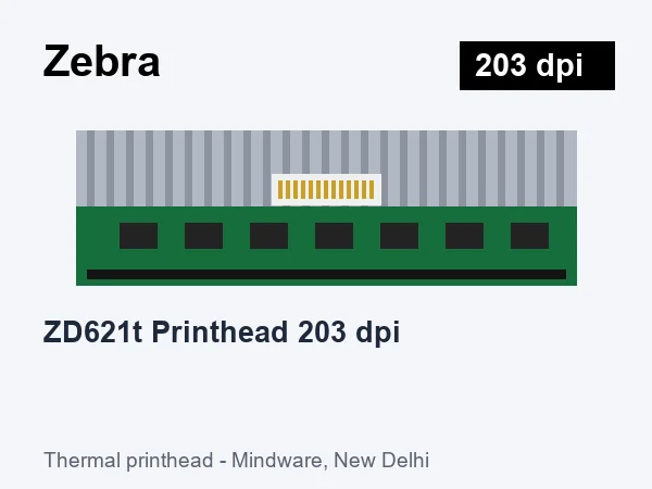 Zebra ZD621t Printhead 203 dpi