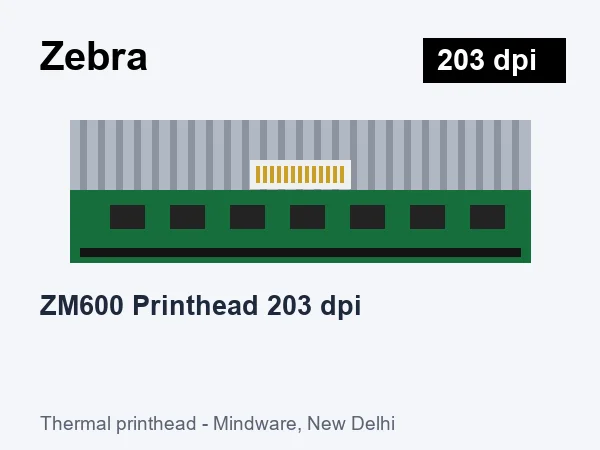 Zebra ZM600 Printhead 203 dpi