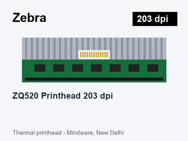 Zebra ZQ520 Printhead 203 dpi