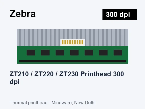 Zebra ZT210 / ZT220 / ZT230 Printhead 300 dpi