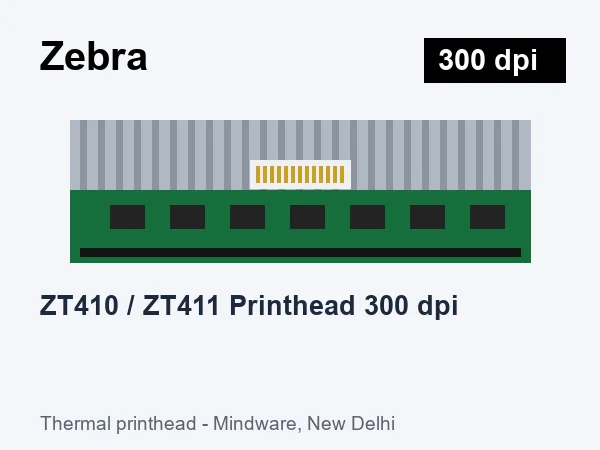 Zebra ZT410 / ZT411 Printhead 300 dpi