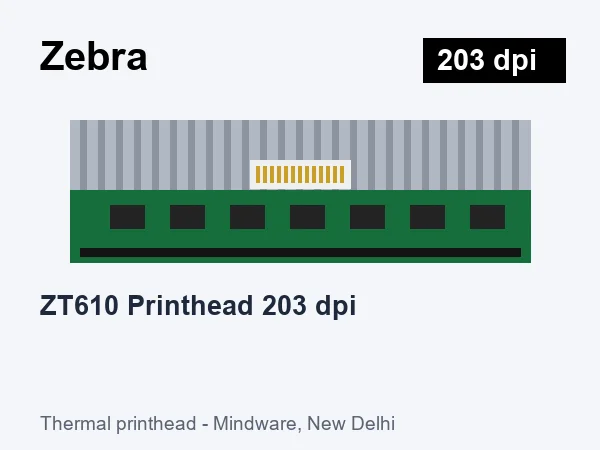 Zebra ZT610 Printhead 203 dpi